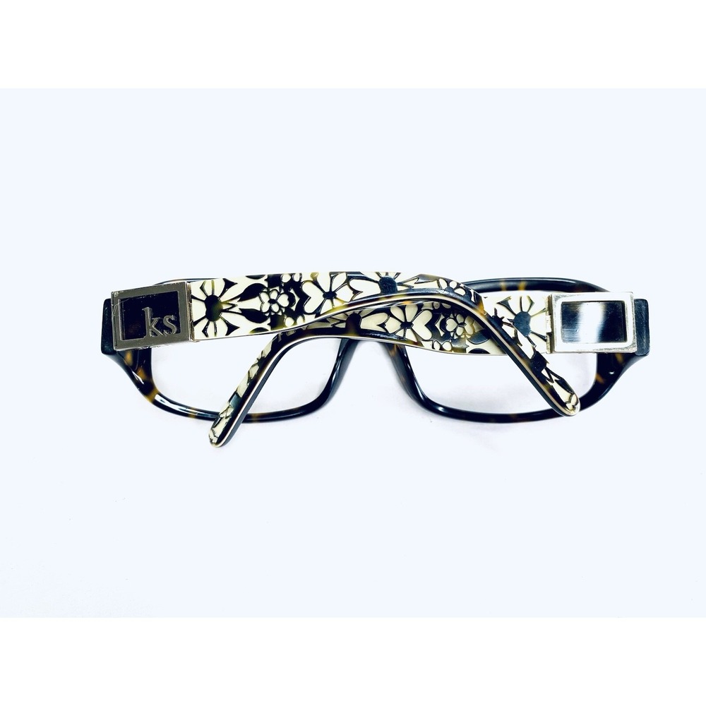VTG Kate Spade Brown Tortoise Rectangular Eyeglasses Floral Marli/S 56 17 125 - Picture 5 of 11